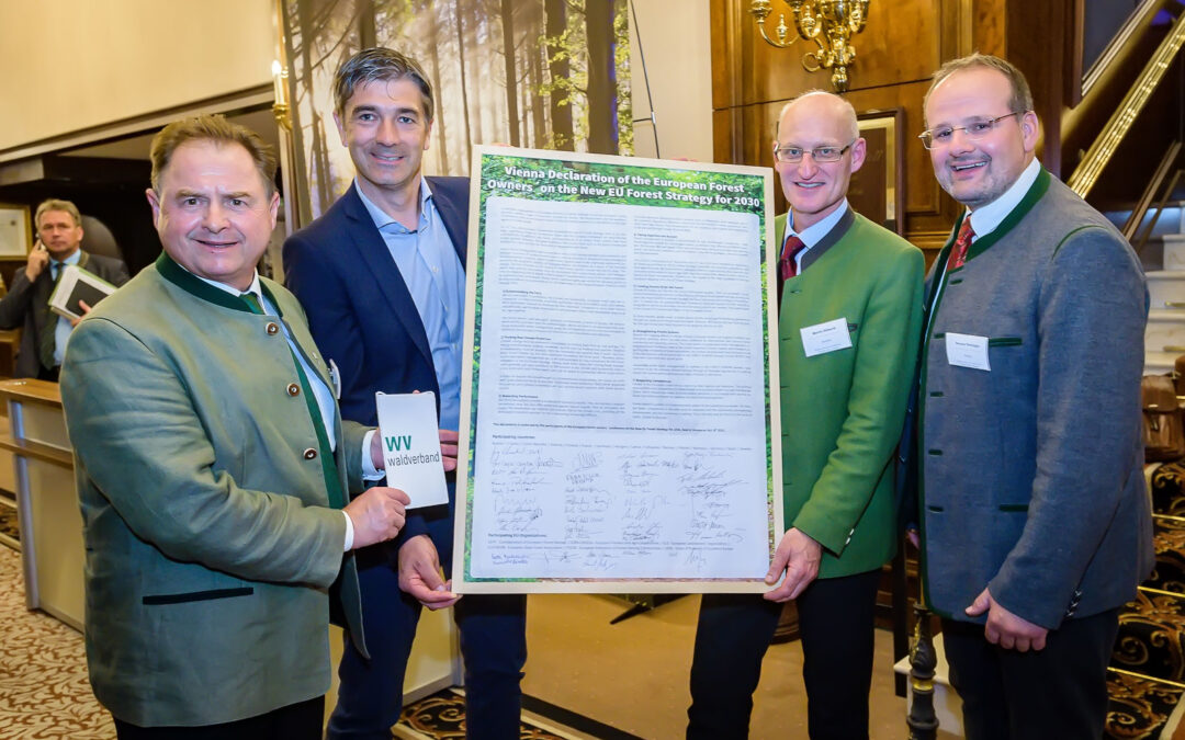 Europäische Waldbesitzer üben heftige Kritik an EU- Waldstrategie – „Wiener Deklaration“ fordert EU-Kommission zu echtem Klimaschutz auf
