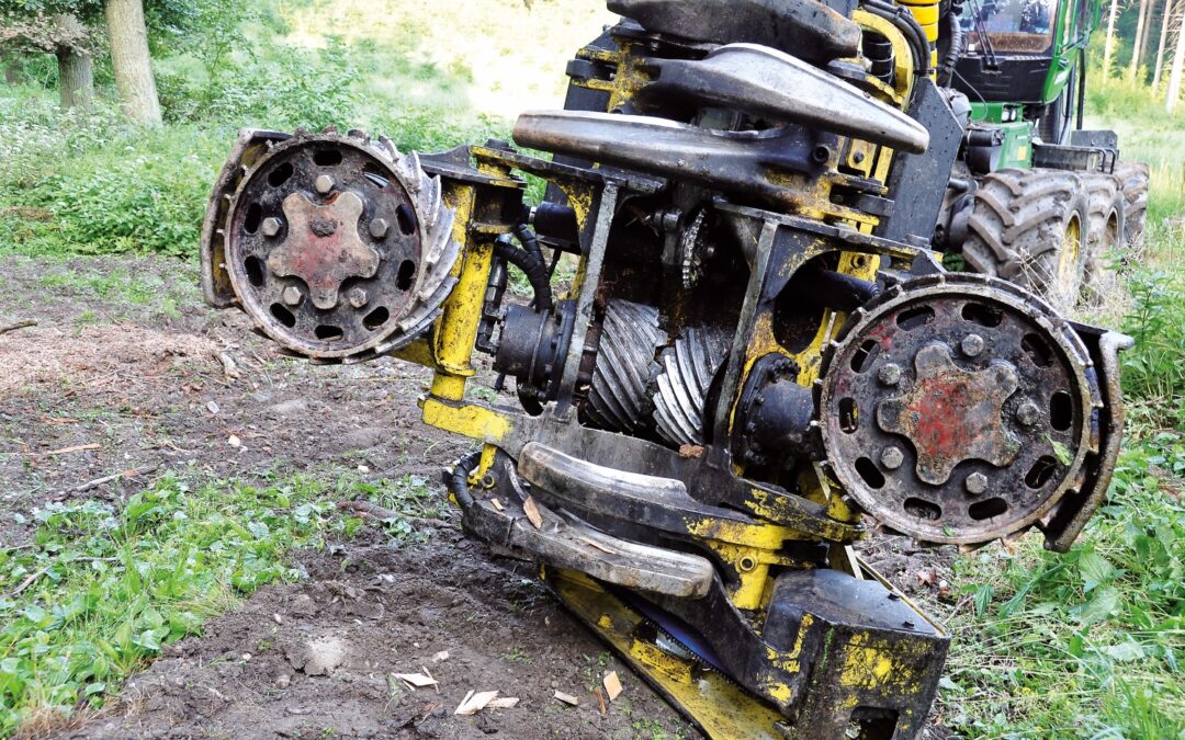 Entrindung mit dem Harvester