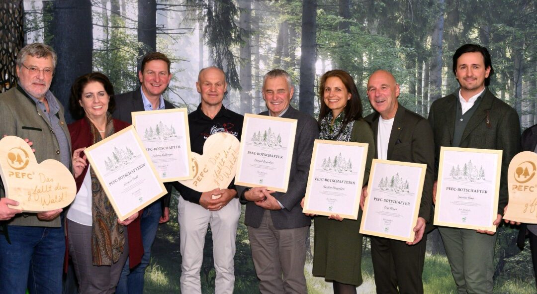 PEFC Austria startet mit prominentem „Botschafter- Programm“ in eine neue Ära der Waldbewusstseinsbildung